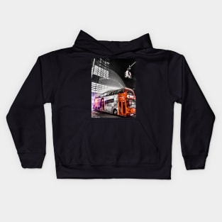 Tour Bus in Manhattan, New York City Kids Hoodie